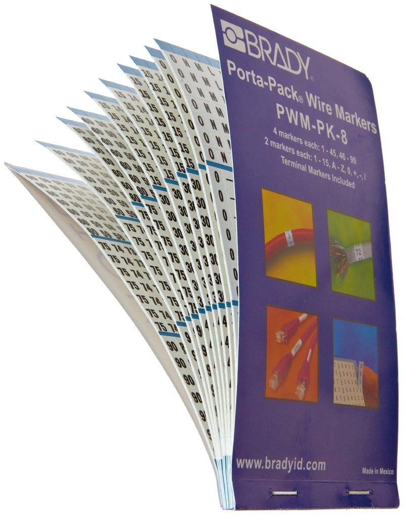 Brady Wire Marker Book,Preprintd, Self-Adhesiv - Image 1